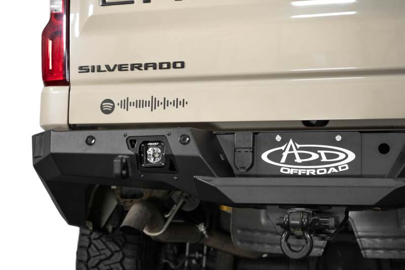 Chevrolet 1500 Bumper - Rear - Addictive Desert Designs - Stealth Fighter - Hammer Black - `22-`27